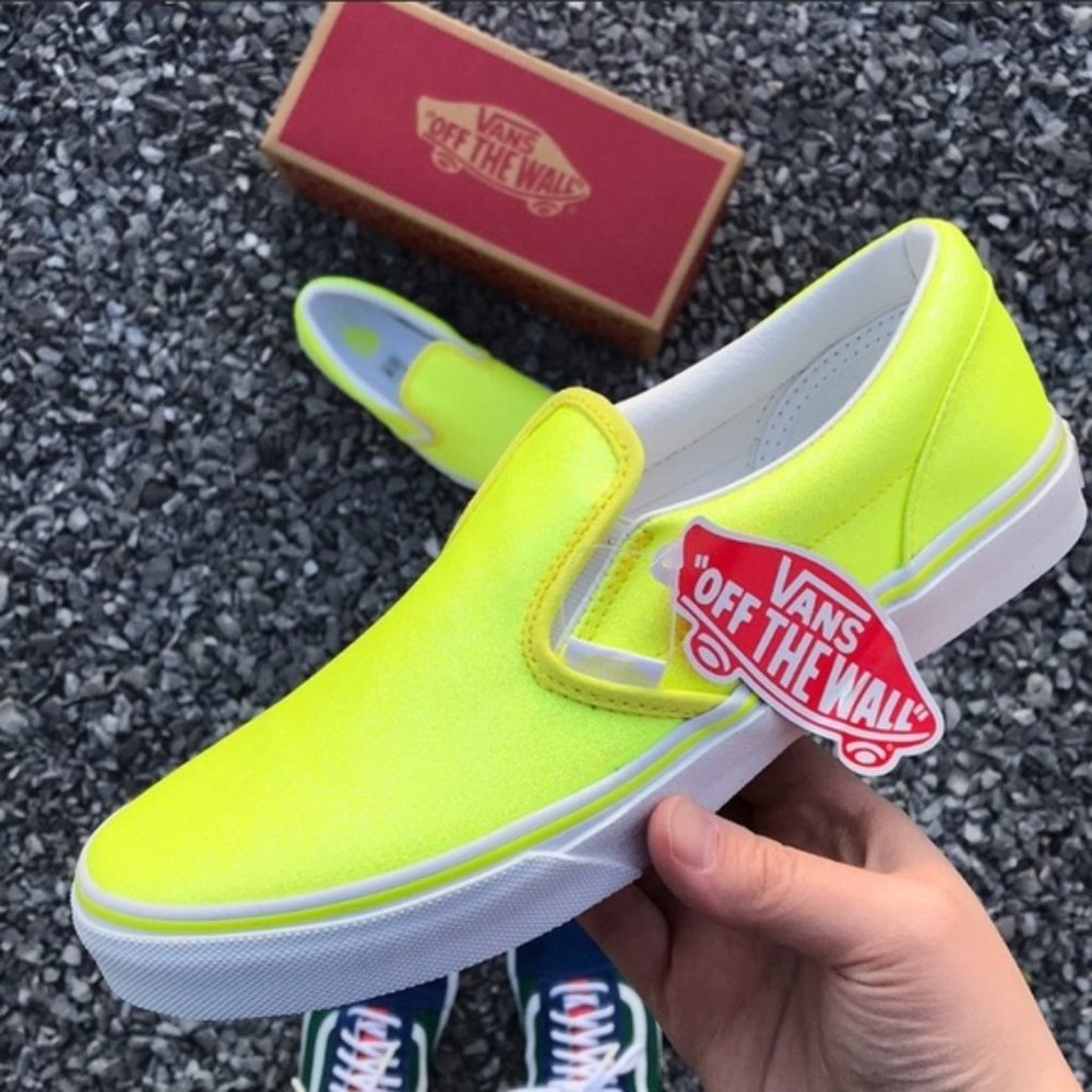 Vans Slip On Yellow Women's Classic Skate Shoes